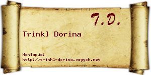 Trinkl Dorina névjegykártya
